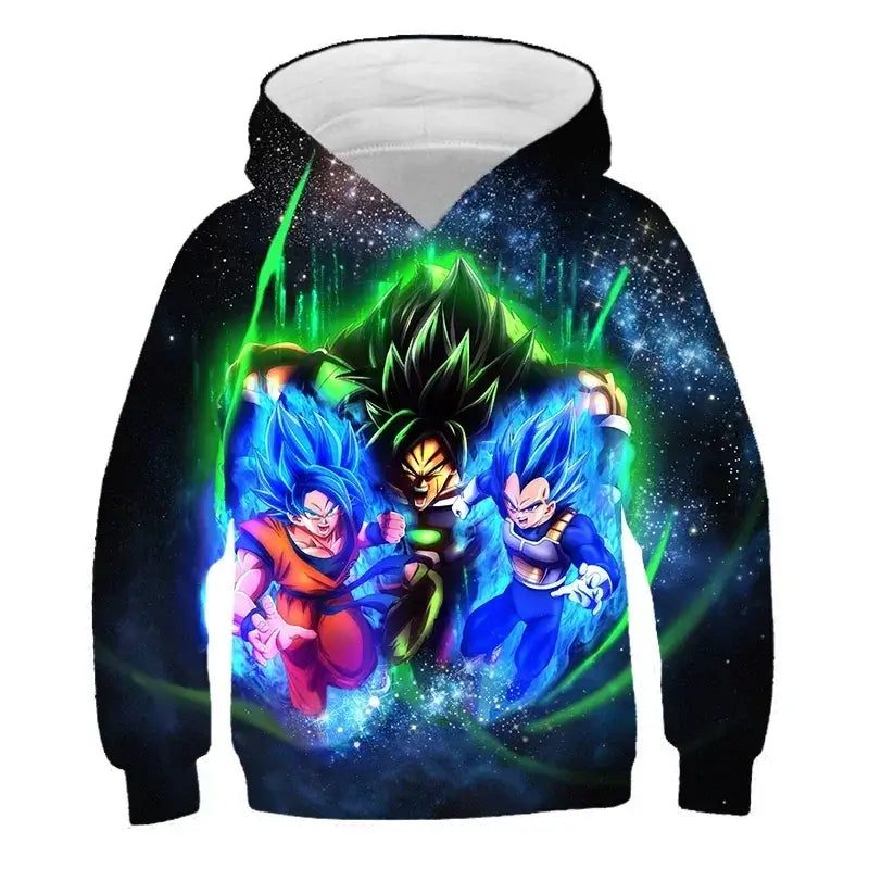 Produit gaming premium Fraquane, produits de luxe, nouvelle génération, équipement gamer, 2025 Autumn Cool Dragon Ball Z Kids Boys Sweatshirts Children Casual Boy Hoodies Pullover Anime Dragon Ball Hoodie Hooded Coats