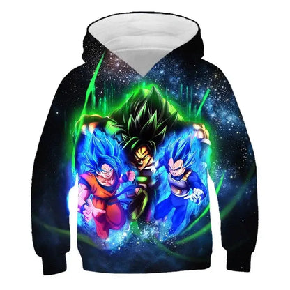 Produit gaming premium Fraquane, produits de luxe, nouvelle génération, équipement gamer, 2025 Autumn Cool Dragon Ball Z Kids Boys Sweatshirts Children Casual Boy Hoodies Pullover Anime Dragon Ball Hoodie Hooded Coats