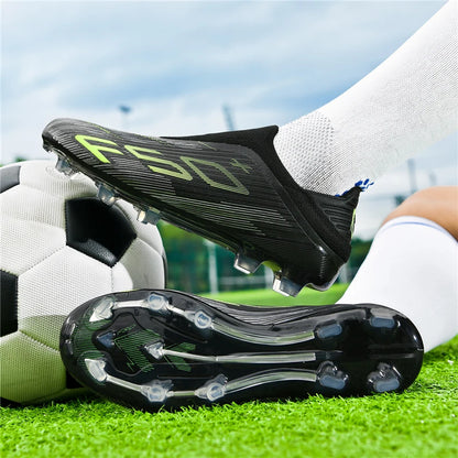 New Men Soccer Shoes Match Football Boots Sneakers Non-Slip Grass Cleats High-quality Futsal Indoor Hot-selling High-top Outdoor