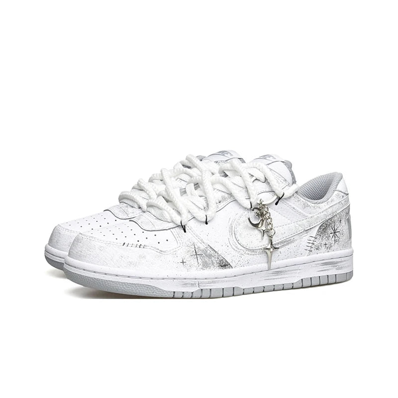 Custom Sneakers Nike Dunk Low "Wao" Special Gift Bag Edition High Street Deconstructed Hand-Painted Oriental Gradient For Men