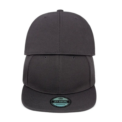 Casquettes Snapback fermées à l'arrière, non réglables, pour homme, de qualité, style hip-hop, ajustées, pour adulte, couleur unie, casquettes de baseball, 57-58 cm, pour petits visages