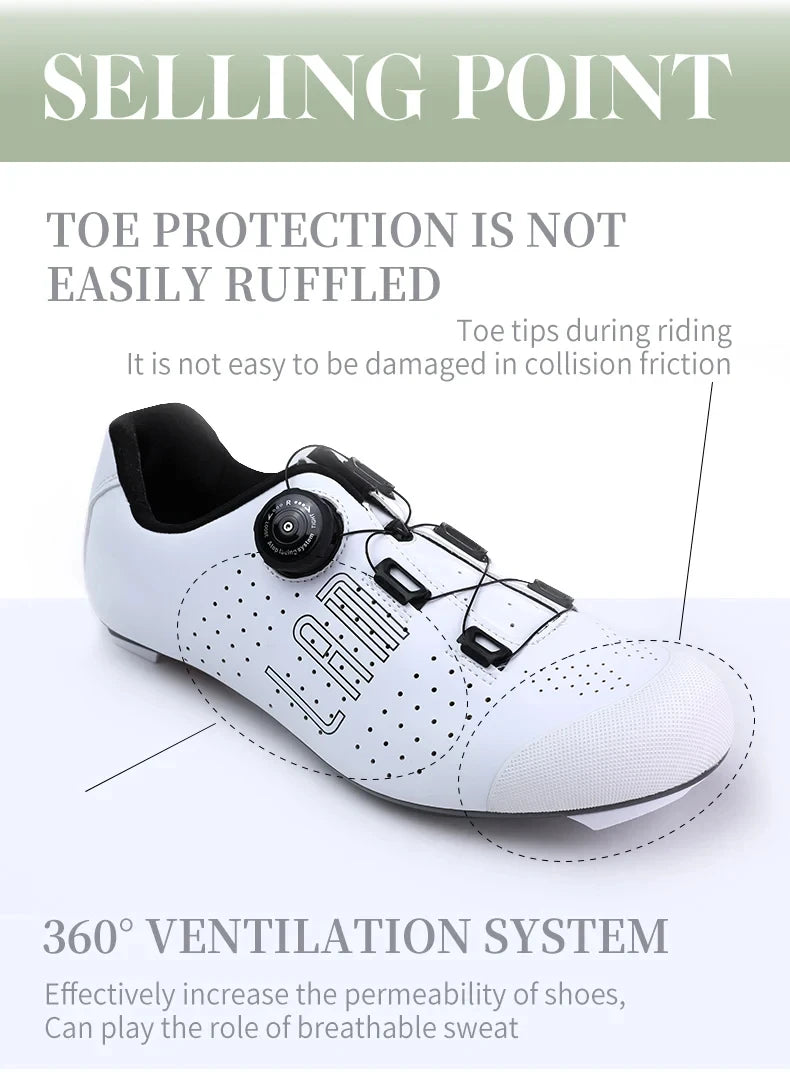 LAMEDA Pro Cycling Shoes Lock Shoes Road Bike Men and Women Hard Sole Bicycle Special Cycling Shoes MTB Bicycle Team Lock Shoes