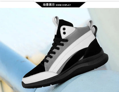 Buty podwyższające z wysoką cholewką – obuwie podwyższające – wkładki podwyższające dla mężczyzn 6 cm, 8 cm, 10 cm – trampki