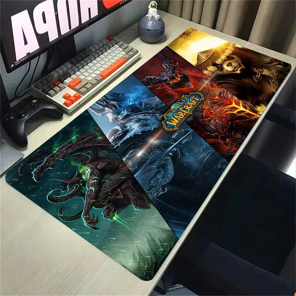 Natural Horde Alliance Mouse Pad Rubber Large Computer Desk Keyboard Mat HD World Of Warcraft Gaming Mousepad Speed Locking Edge