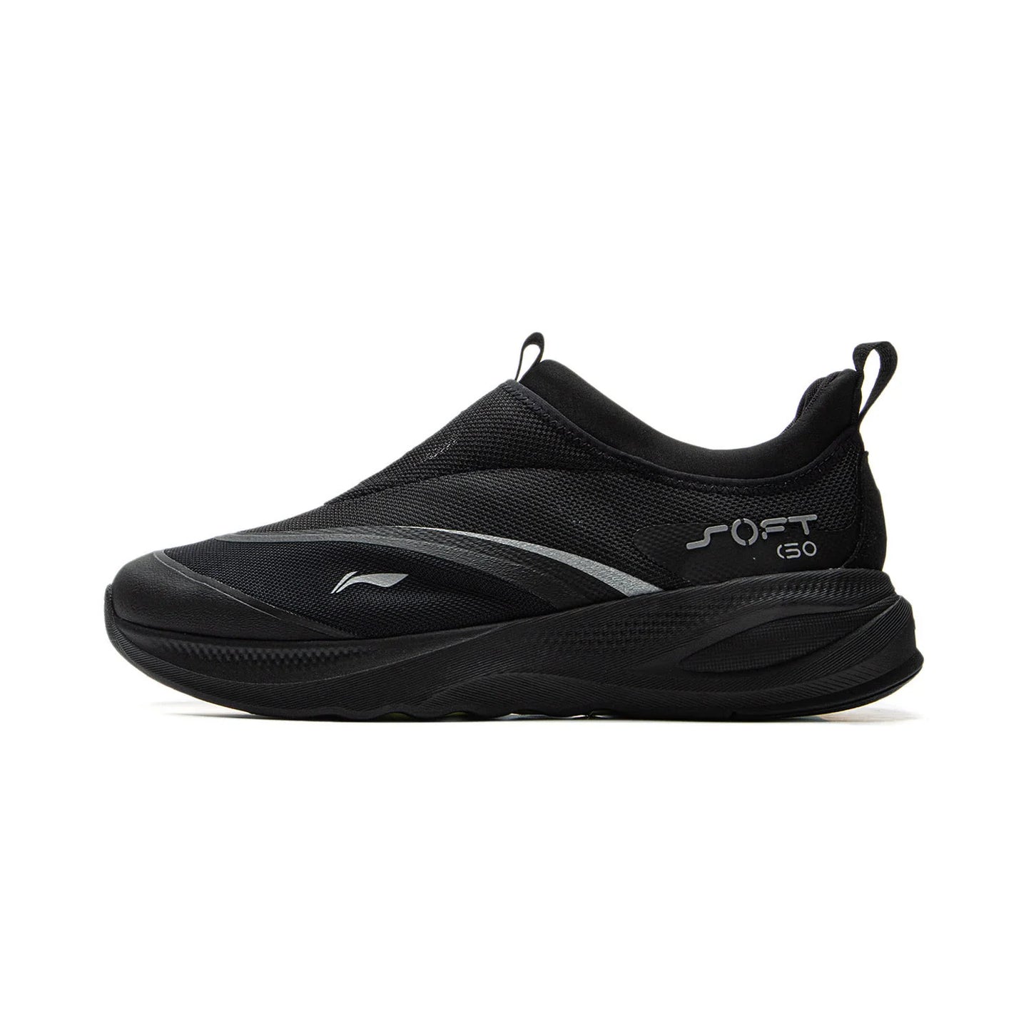 Li-Ning Men's SOFT GO 2 Walking Shoes COMFOAM Slip-on Soft Thick Heel LiNing Comfortable Wearable Sports Casual Shoes AGLV005