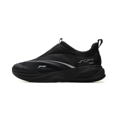 Li-Ning Men's SOFT GO 2 Walking Shoes COMFOAM Slip-on Soft Thick Heel LiNing Comfortable Wearable Sports Casual Shoes AGLV005