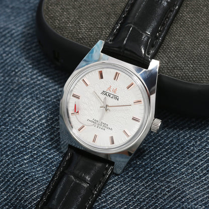Shanghai 36MM Hand-Wind Mechanical Watch 7120 Waterproof china Watch for Men wholesale