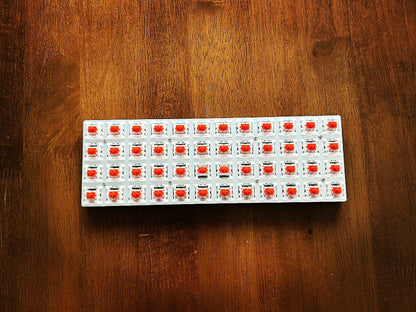 Planck 48 Wired Keyboards Full 1u Orthogonal Inline Keyboard Single Mode Customized Hot-Swap Mechanical Gaming Keyboard Gifts
