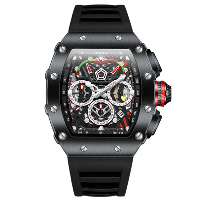 ONOLA 6827 Fashion Sports Quartz Men's Watch Waterproof Luminous Calendar Chronograph Watches for Men Relogios Masculino Часы