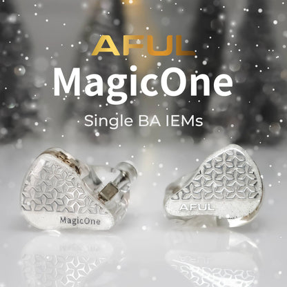 AFUL MagicOne Single Balanced Armature lEMs,1BA Balanced Armature Earphones with SE-Math Acoustic Technology