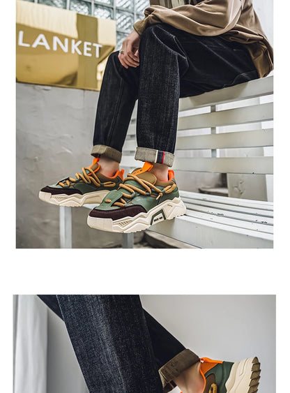 Lässige Herren-Sneaker – Frühlingsmode – Vielseitige Low-Top-Skateboard-Schuhe für Herren, geeignet für Outdoor-Sportarten