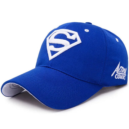 Street superhero embroidered duckbill cap with adjustable sun visor accessories, fashionable hip-hop fashion baseball cap