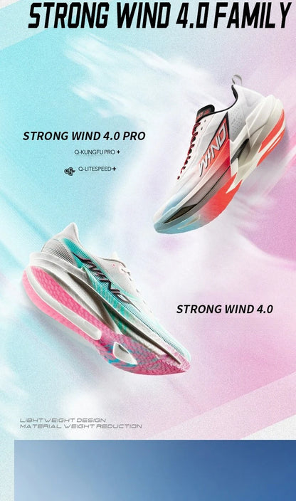 QIAODAN Man Trail Running Shoes 2026 WIND 4 Jogging Sport Shoes GYM Mesh Breathable Athletic Running Sneakers QDB023262298