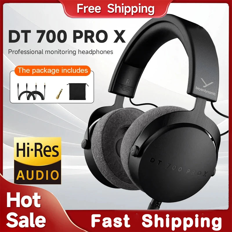 Beyerdynamic DT 700 PRO X Professional Studio Headphones, Closed-Back Hi-Fi Monitoring Headphones for Recording, Mixing & Audio Production