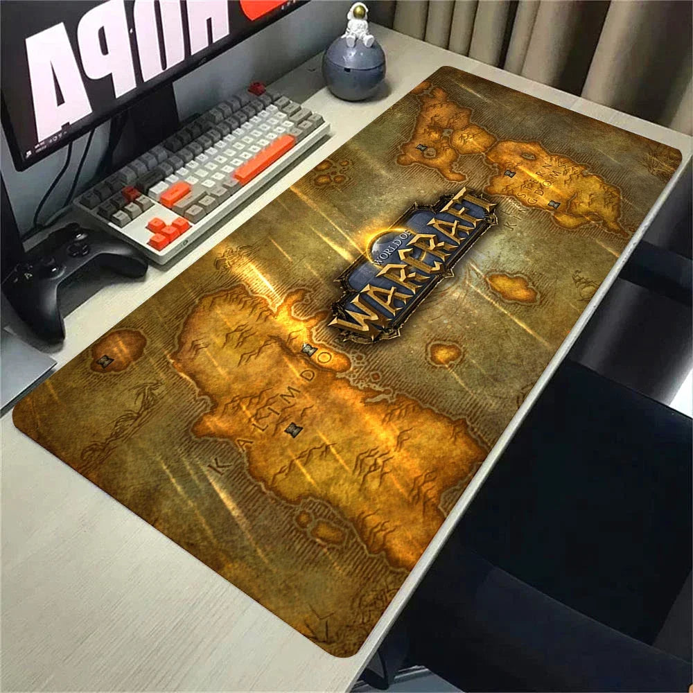 Natural Horde Alliance Mouse Pad Rubber Large Computer Desk Keyboard Mat HD World Of Warcraft Gaming Mousepad Speed Locking Edge
