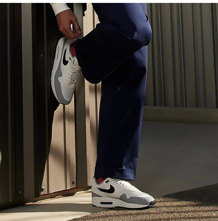 Αυθεντικά ανδρικά αθλητικά παπούτσια Nike Air Max 1 χαμηλού ύψους με αερόστρωμα, ρετρό στυλ, FD9082-002
