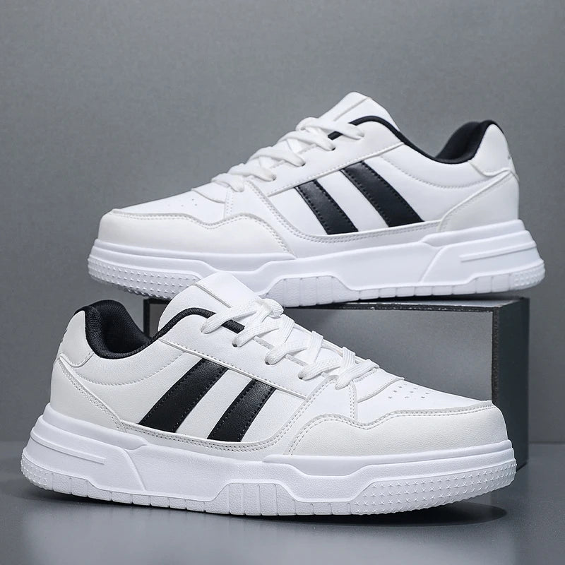 Plus Big Size 50 51 52: zapatillas de cuero para hombre, zapatillas deportivas informales, zapatillas planas de skate para dropshipping