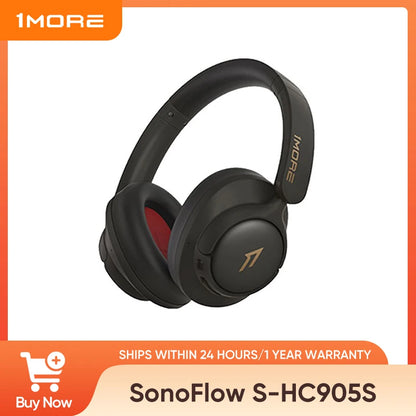 1MORE SonoFlow S Wireless Headphones with 42dB ANC, Hi-Res LDAC Audio, Bluetooth Noise Cancelling Headphones, 90H Playtime