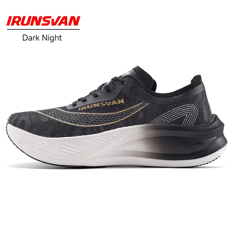 Scarpe da maratona IRUNSVAN con soletta in carbonio: scarpe sportive professionali, stabili, con supporto, assorbimento degli urti, ultraleggere e con ottimo rimbalzo