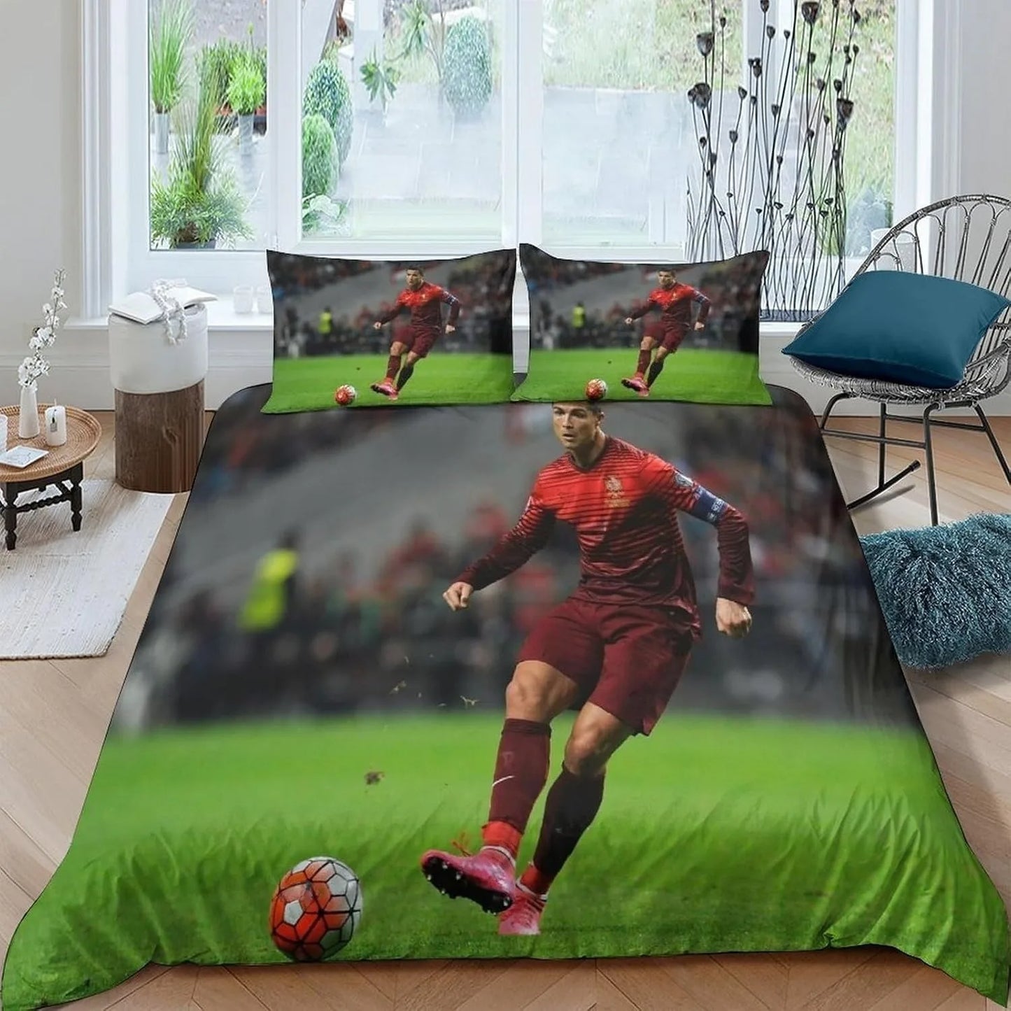 Football Ronaldo Duvet Cover CR7 Bedding Set Adult Boy Girl Bedroom Decoration Children Gift Single Double Large Size