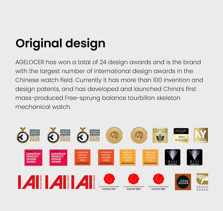 AGELOCER Original Baikal Watch Men's Big Calendar Business Formal Automatic Mechanical Watch Birthday Gift for Men