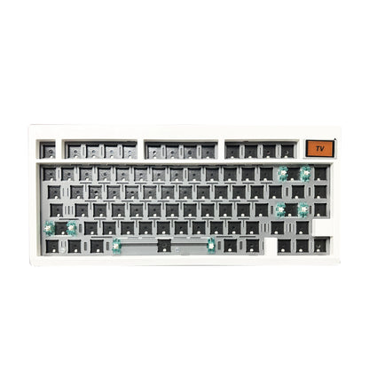 Kit tastiera meccanica ZUOYA GMK81 hot-swappable Bluetooth 2.4G wireless con retroilluminazione RGB, struttura gasket, supporto per