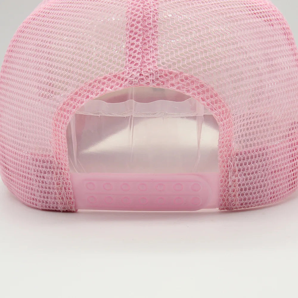 SpongeBobs Baseball Cap Kids Adult Summer Outdoor Sports Sun Hat Child Cute Letter A-Z Sunbonnet Breathable Mesh Headgear Gift