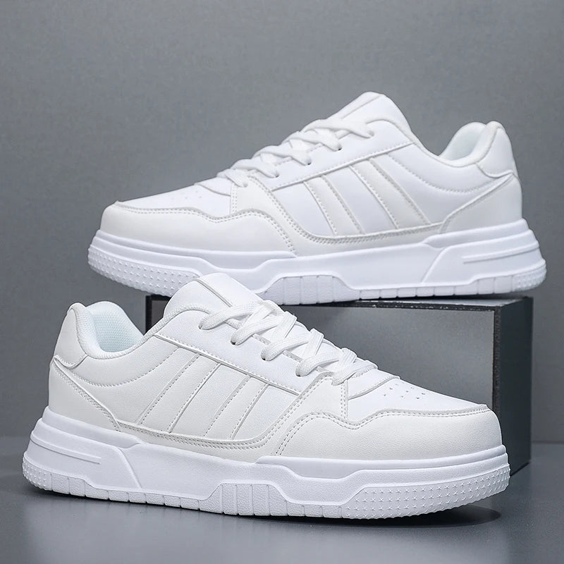 Plus Big Size 50 51 52: zapatillas de cuero para hombre, zapatillas deportivas informales, zapatillas planas de skate para dropshipping