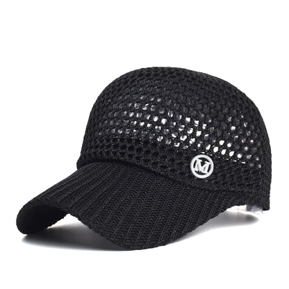 Unisex Hollow-out Design Mesh Baseball Cap Breathable Summer Sun Hat Baseball Cap