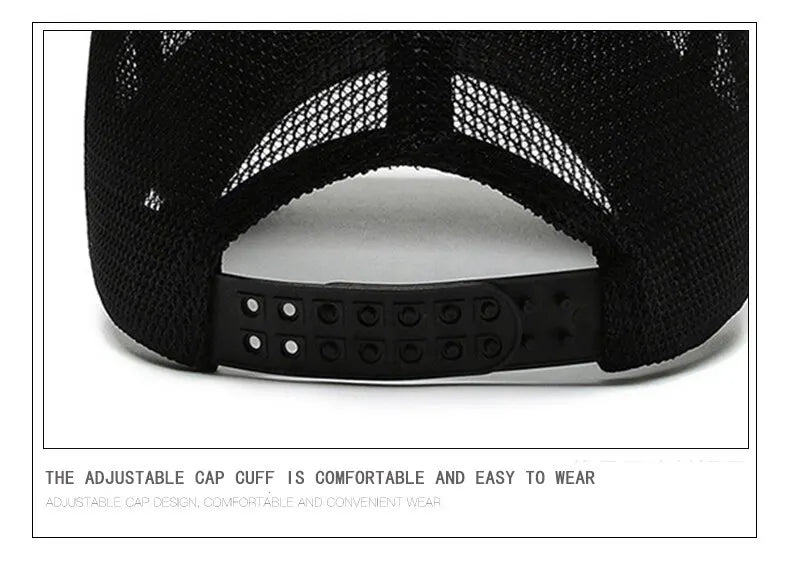 Summer Hats For Men And Women Mesh Baseball Caps Fashion Embroidered Visor Hat Outdoor Embroidered Letter Sun Protection Hat
