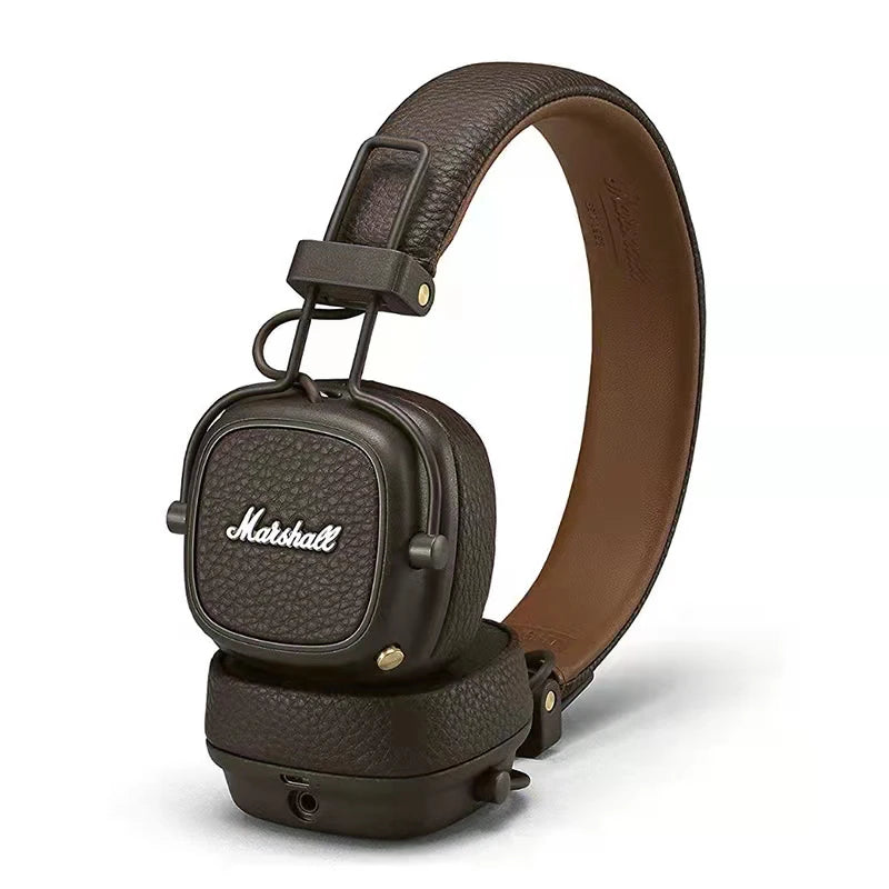 Marshall Major III Wireless Bluetooth Headphones with Deep Bass, Active Noise Cancelling, Foldable Over-Ear Wireless Headphones with Microphone