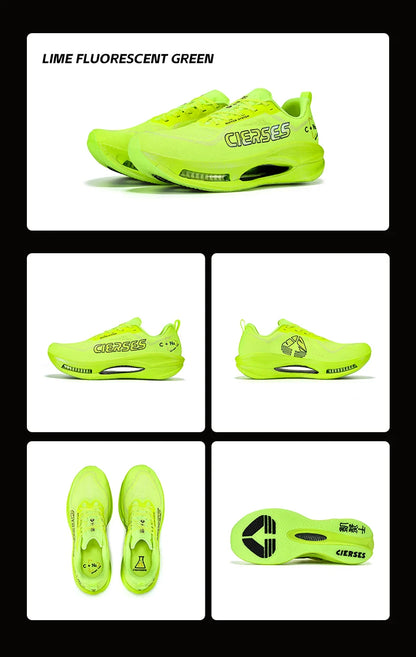CIERSES New Carbon Fiber Marathon Racing Training Shoes Breathable And Shock-Absorbing Air Cushion Men's Casual Sports Shoes