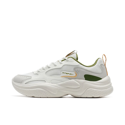 Sapatos casuais Xtep para homem: novidade de verão, em malha respirável, sola grossa, com salto, leves, para jovens, sapatos desportivos de moda 875319320001