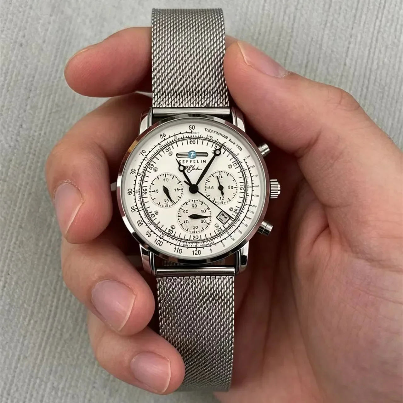 New Fashion Watch Zeppelin Airship Automatic Date Gift Commemorative Version Men's Retro Business Leisure Men's Watch