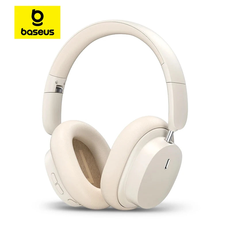 Baseus Bowie D05 Bluetooth 5.3 Wireless Headphones with 40mm HiFi Driver, 70H Battery Life, Spatial Audio, Foldable Over-Ear Headset