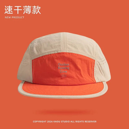Udendørs camping solcreme hurtigtørrende farveafstemte baseballkasketter til kvinder sommer let og åndbart retro 5-panels herrehat
