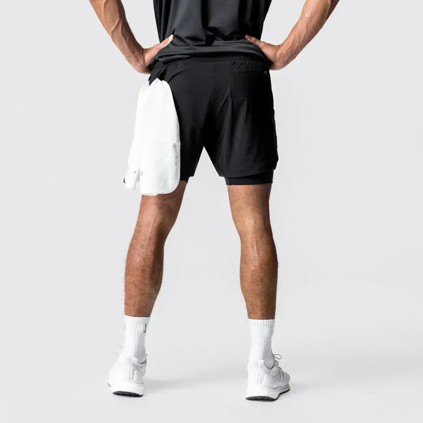 Dragon Ball Men's Double Shorts Vegeta Japanese Anime Summer Fake Two-piece Sports Shorts 2-in-1 Harajuku Y2K Fitness Pants