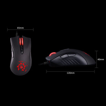 A4TECH Bloody A91 gamingmus, 4000 DPI, drag click, 1000HZ, 6666FPS, 8 knappar, Metal X' Glide Armor Boot, över 20 miljoner klick