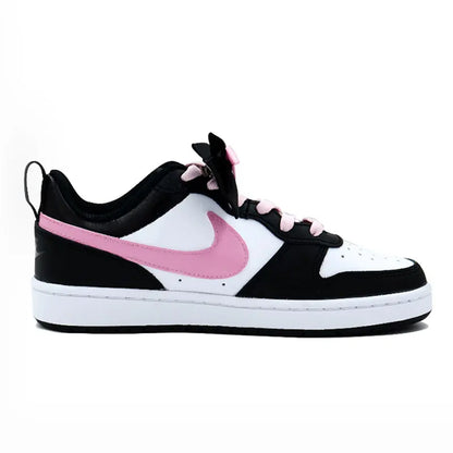 Custom Sneakers Nike Court Borough Pink Purple Star Unique Women's Skate Shoes