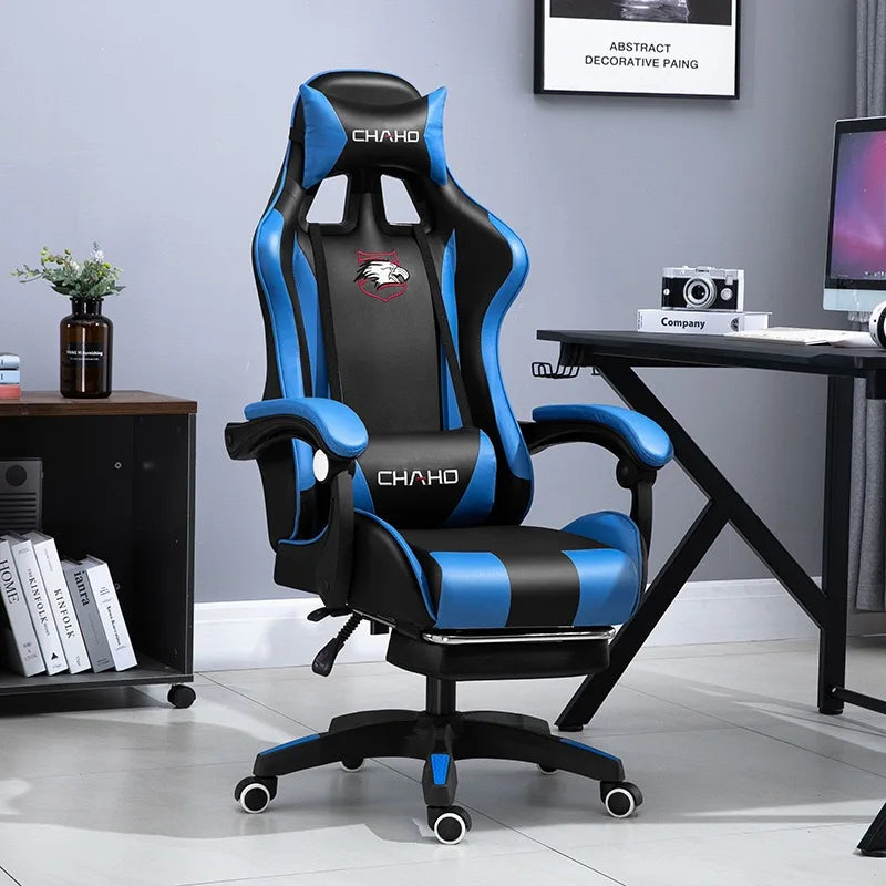 UVR Professional Gaming Computer Chair Home Office Chair Ergonomic Design Armchair with Footrest Competitive Chair Furniture