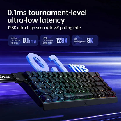 MCHOSE ACE 68 Magnetic Switch Gaming Keyboard Hall Effect Rapid Trigger Programmable RGB 8K Hz DKS/MT/TGL/RS/SOCD Keyboard