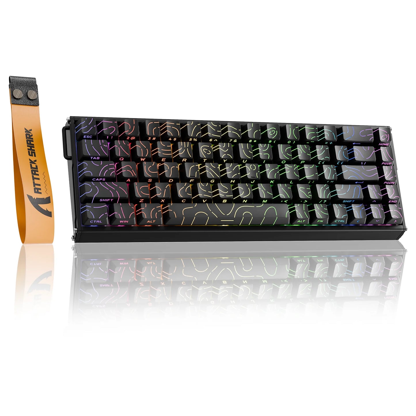 ATTACK SHARK X68MAX HE Rapid Trigger Magnetic Keyboard 60% Aluminum Wired Gaming Keyboard with Magnetic Switches, 8KHz Polling Rate & 0.005mm RT Accuracy