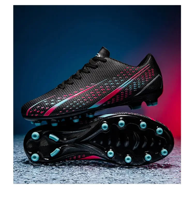 Hohe wasserdichte Fußballschuhe für Herren, rutschfest, robust, mit Stollendesign, atmungsaktivem Futter, für Outdoor-Rasenplätze, Profi-Fußball
