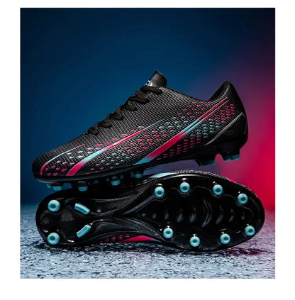 Hohe wasserdichte Fußballschuhe für Herren, rutschfest, robust, mit Stollendesign, atmungsaktivem Futter, für Outdoor-Rasenplätze, Profi-Fußball