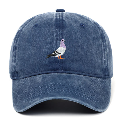 Spring New Pigeon Embroidery, Water Wash, Sun Protection Sun Hat for Men and Women Outdoor Sports, Fishing, Sun Protection Baseb