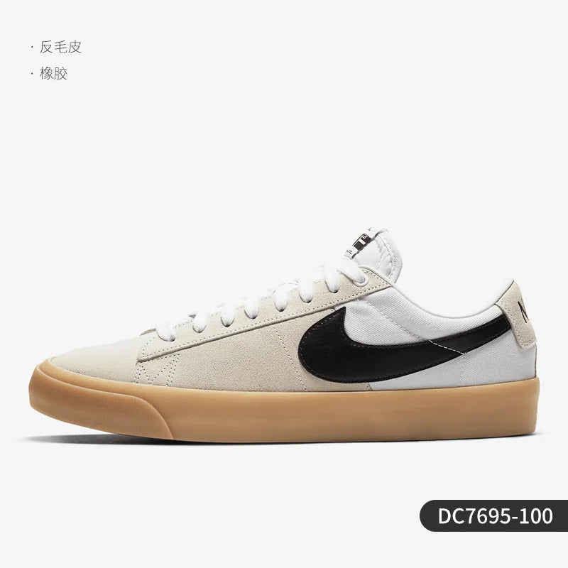 Nike Official Authentic SB Blazer Zoom Unisex Classic Low-Top Skate Shoes DC7695-100