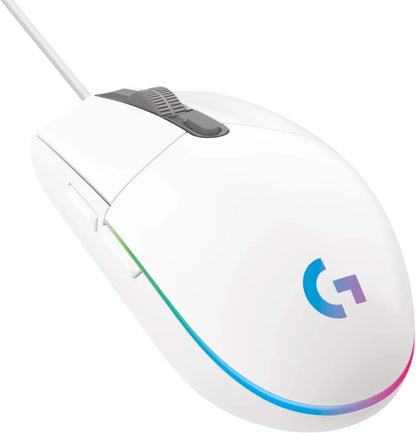 Logitech G102 G203 Wired Gaming Mouse 8200 DPI RGB Backlit Mouse with 2.1M USB Cable, Precision PC Gaming Mouse for Laptop & Office