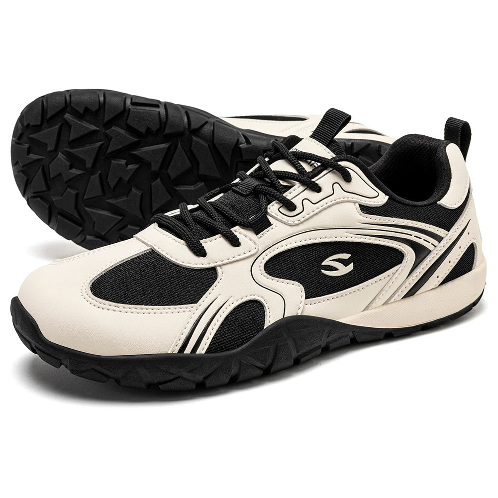 HOBIBEAR Chaussures minimalistes rétro à bout large pour hommes et femmes, idéales pour la marche, la randonnée et la course à pied