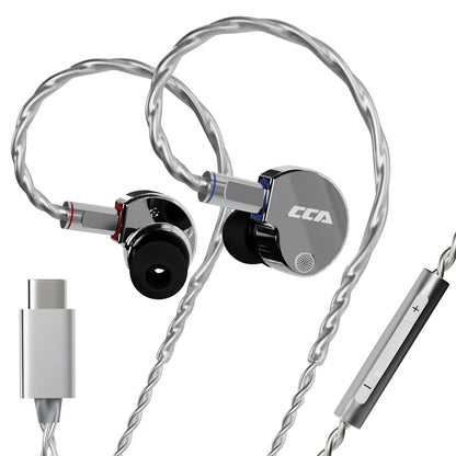 CCA Phoenix Wired Earphones Dynamic Drive LCP Diaphragm Music Headphone With Detachable Cable Noise Reduction Gaming Earphones