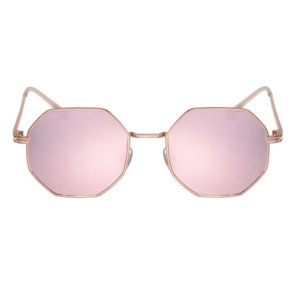 Luxury Square Sunglasses Man Woman Fashion Small Frame Polygon Sun Glasses Metal Vintage Retro Brand Octagon Gafas De Sol UV400